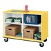 Counter-Height Mobile Shelf Storage Cabinet - Shown w/ four compartments